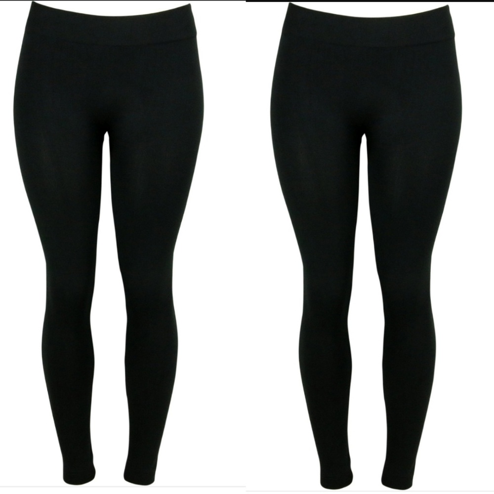 Linda Michael Pants Fleece lined black leggings